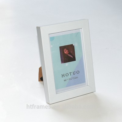 HOTUO white 4x6 inches photo frame small minni frame