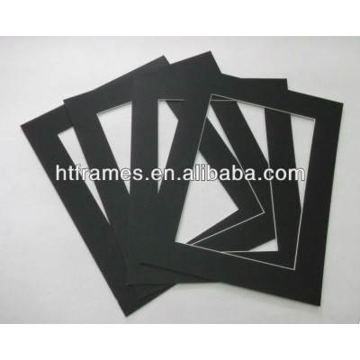 High quality Acid free black bevel cut matboard for 5x7photo