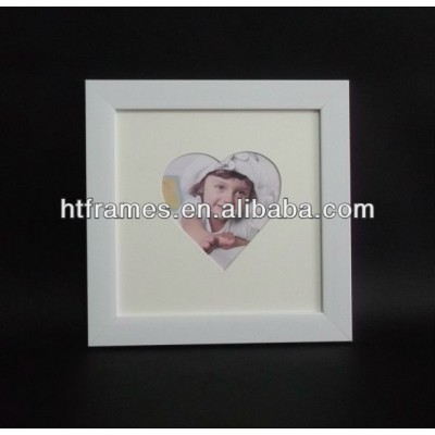 plain white love heart photo frames 4x4 8x8